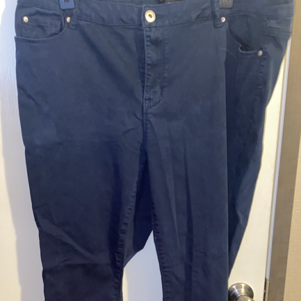 Navy blue skinny pants